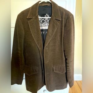 Vintage GUESS Knit/cordy BLAZER lite brown Small- a FIND